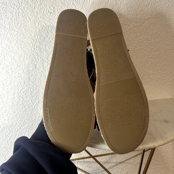 Old Navy Espadrille Sandal Black Jack Canvas Womens Size 10 NWT NEW - Picture 5 of 6